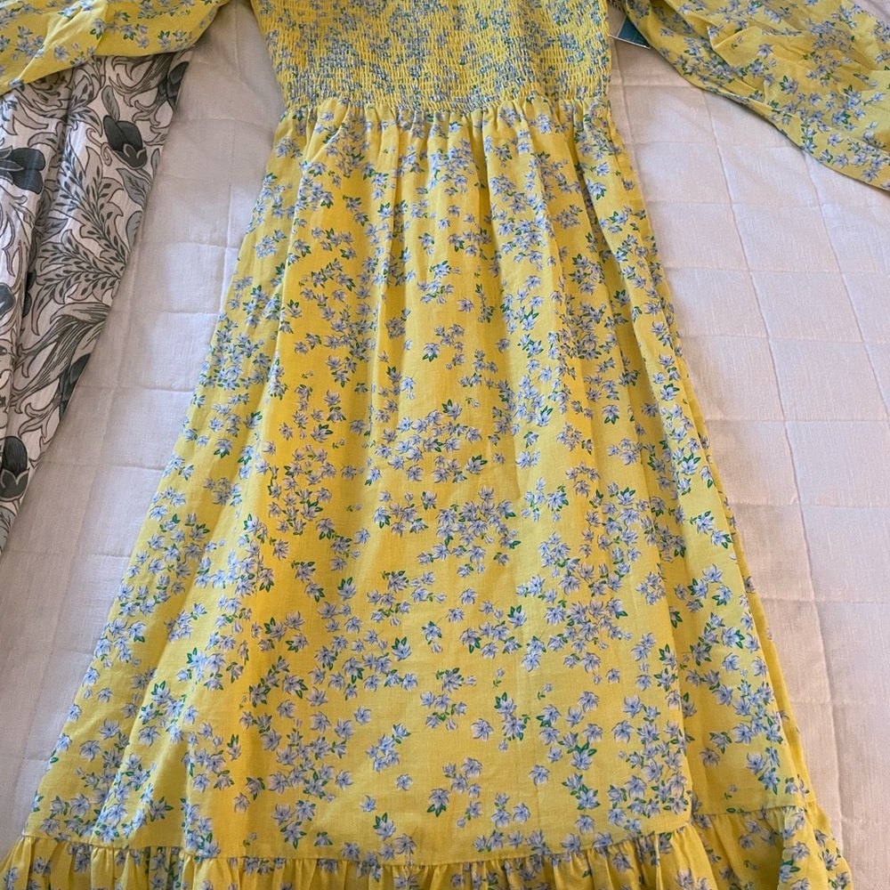 Draper James Floral Yellow Dress